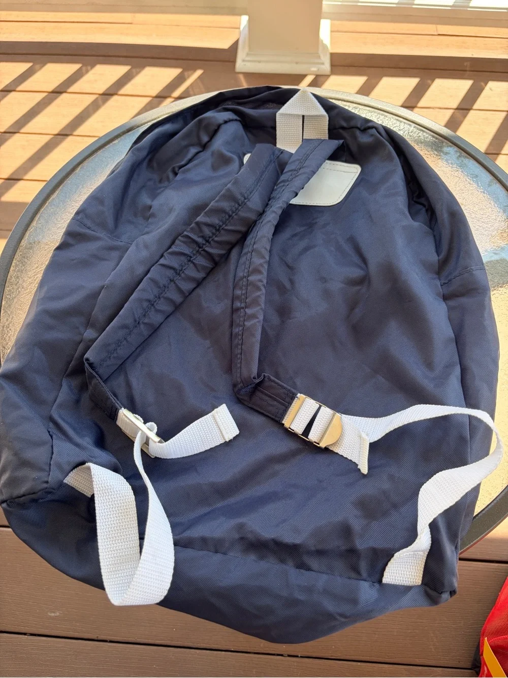 Navy Blue Backpack Light Material - Picture 2 of 2